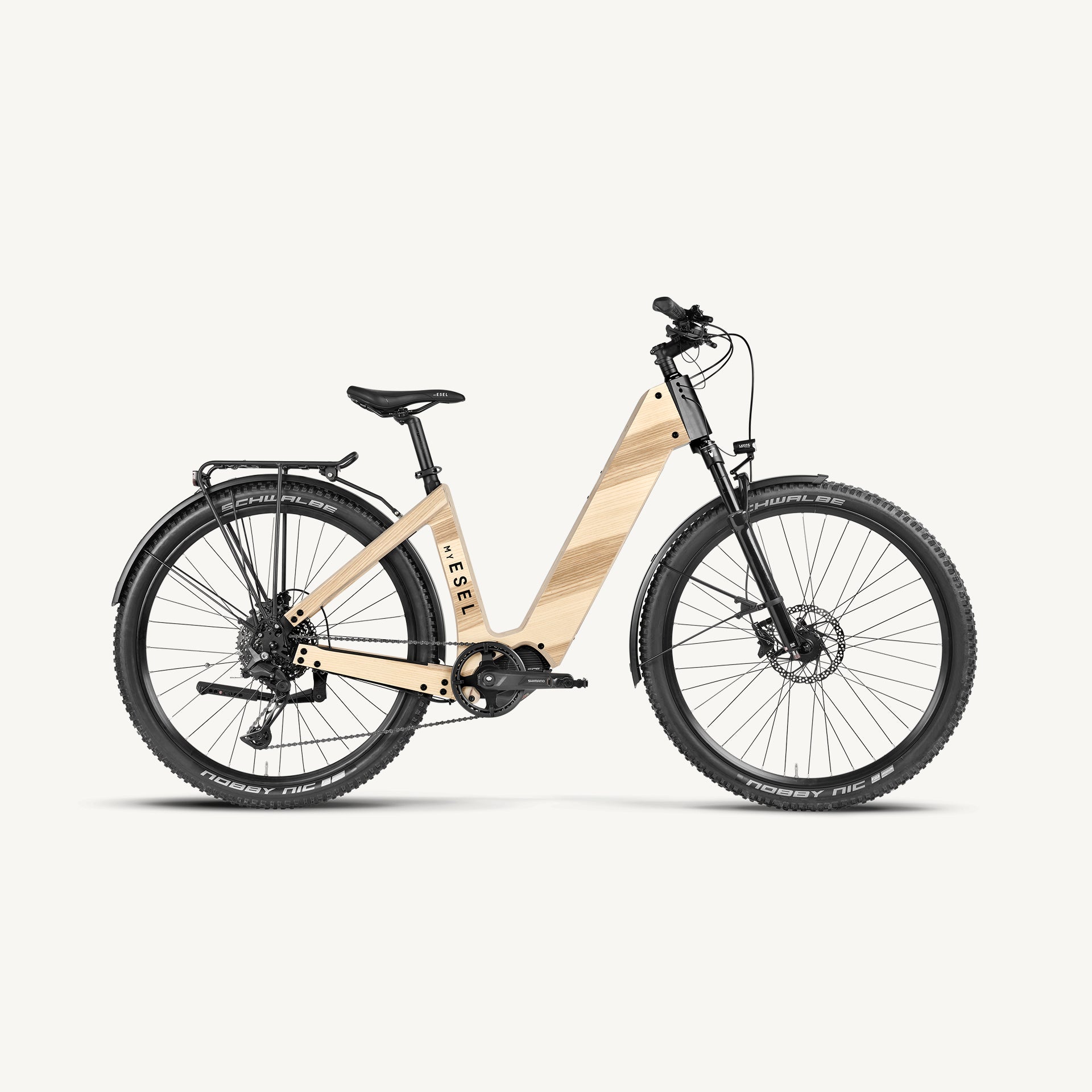 eMountain Esel – Mountain E-Bike aus Holz